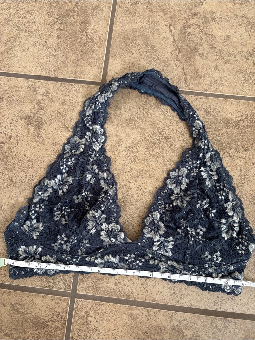 Maurice’s Floral Lace Halter Bra Size Large